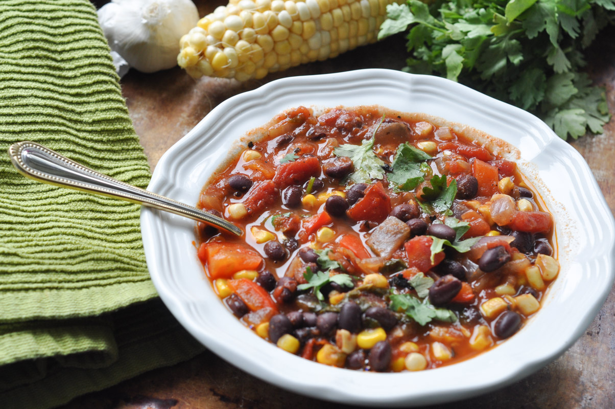 Southwest Black Bean and Corn Soup