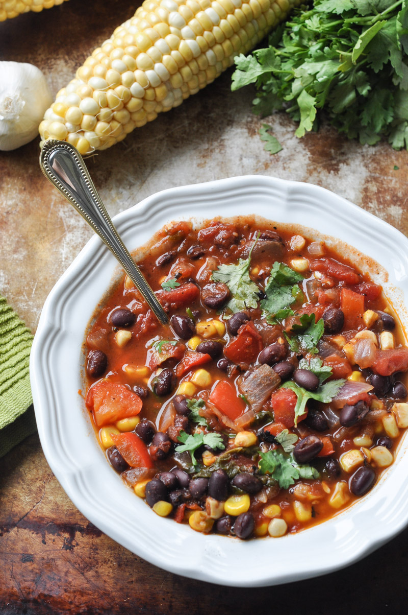 Southwest Black Bean and Corn Soup-5