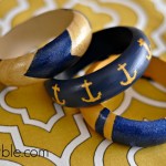 Painted Bangles With A Nautical Twist