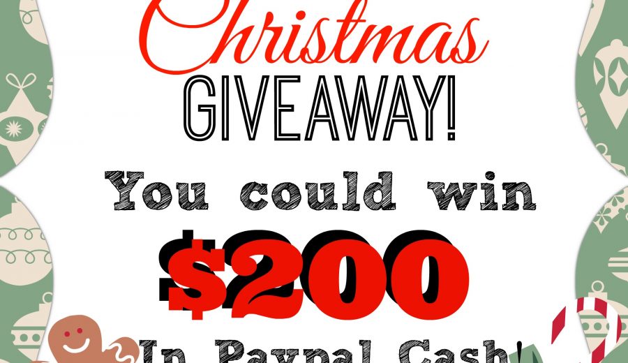 It’s a fabulous giveaway! $200 PayPal Cash up for grabs!