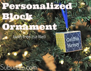 Personalized Block Ornament (with free cut file!) - and a $155 Amazon ...