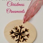 Wood-burned Christmas Ornaments