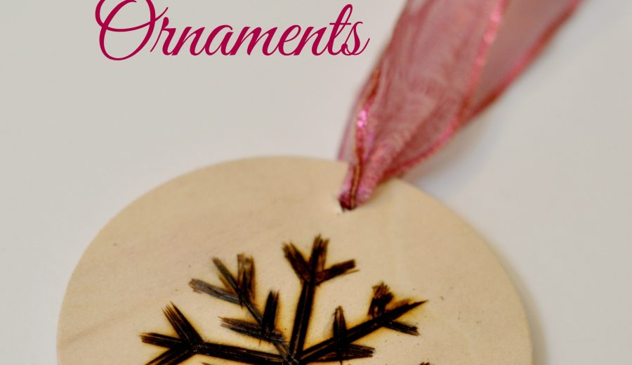 Wood-burned Christmas Ornaments