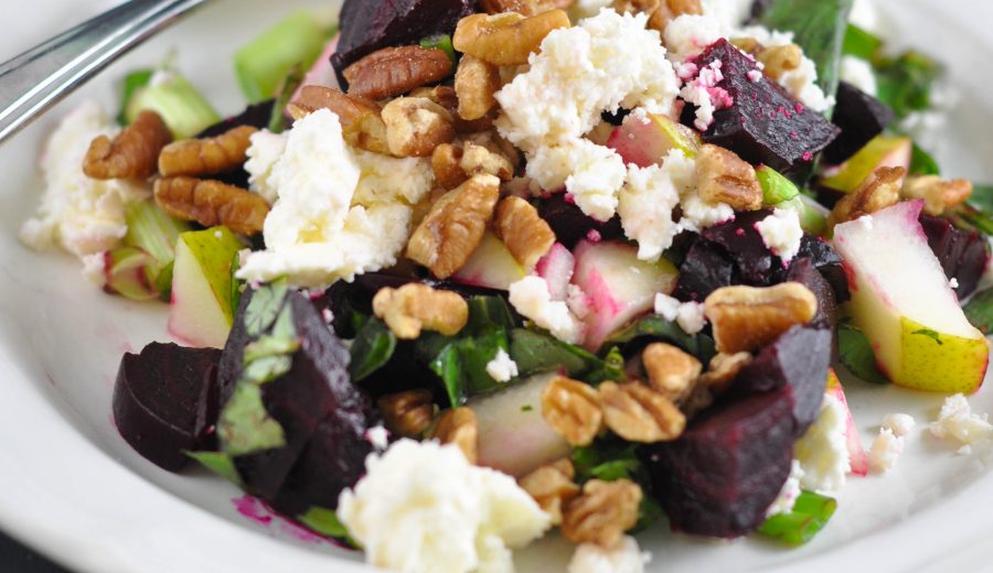 Beet, Pecan and Pear Salad (aka Heat’s Beets)