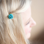 A Flower For Your Hair: Simple Rosette Hair Pins