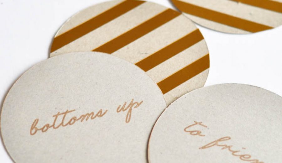 Kate Spade-inspired Coasters (with a free cut file!)