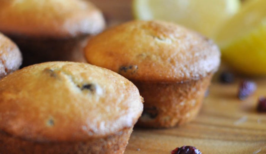 Lemon Cranberry Muffins