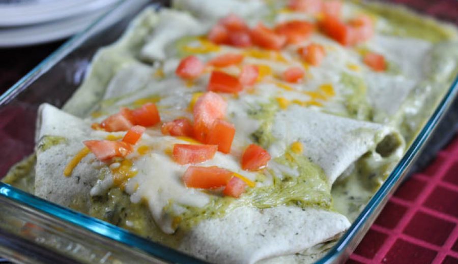 Pesto Chicken Enchiladas