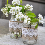 Rustic Mason Jar Vases