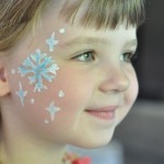 Snowflake Face Paint (For your little Elsa)