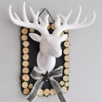 Wood Slices and a Stag – Christmas Wall Decor