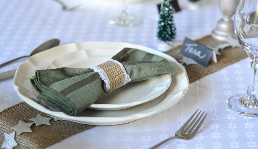 Set your Holiday Table with Ribbon