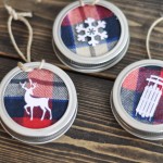 Mason Jar Lid Ornament