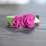 Felt Rose Corsage Cuff