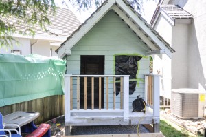 The Home Right Paint Sprayer and the Playhouse