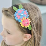 Felt Flower Headbands – Made by the Kidlets!