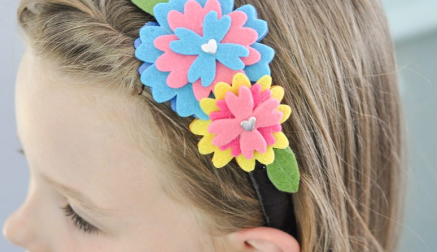 Felt Flower Headbands – Made by the Kidlets!