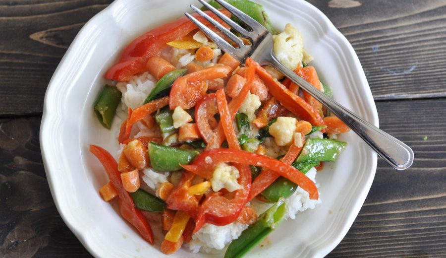 Easy Thai Green Curry Stir Fry – Use Up What’s In The Fridge