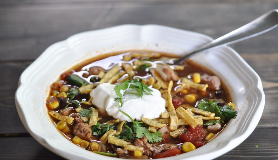 Slow Cooker Chicken Tortilla Soup