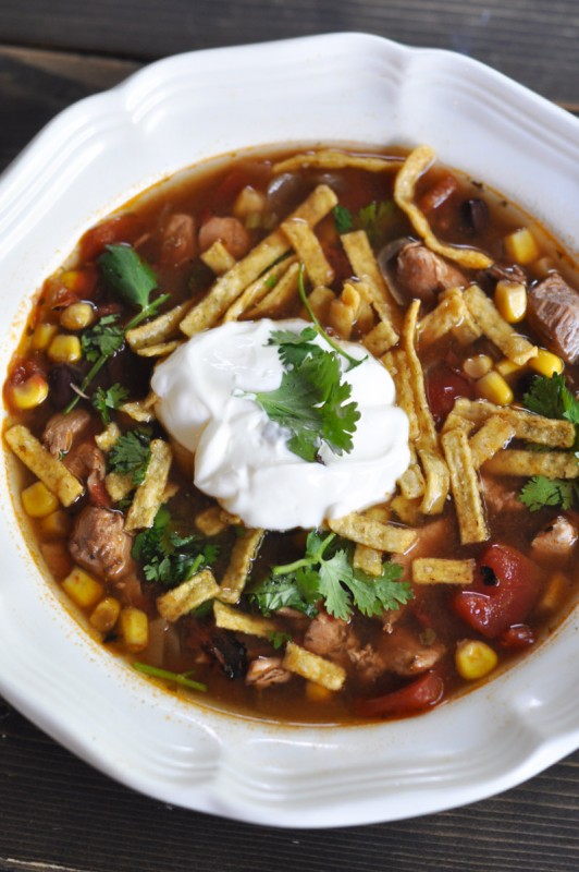 Slow Cooker Chicken Tortilla Soup Suburble
