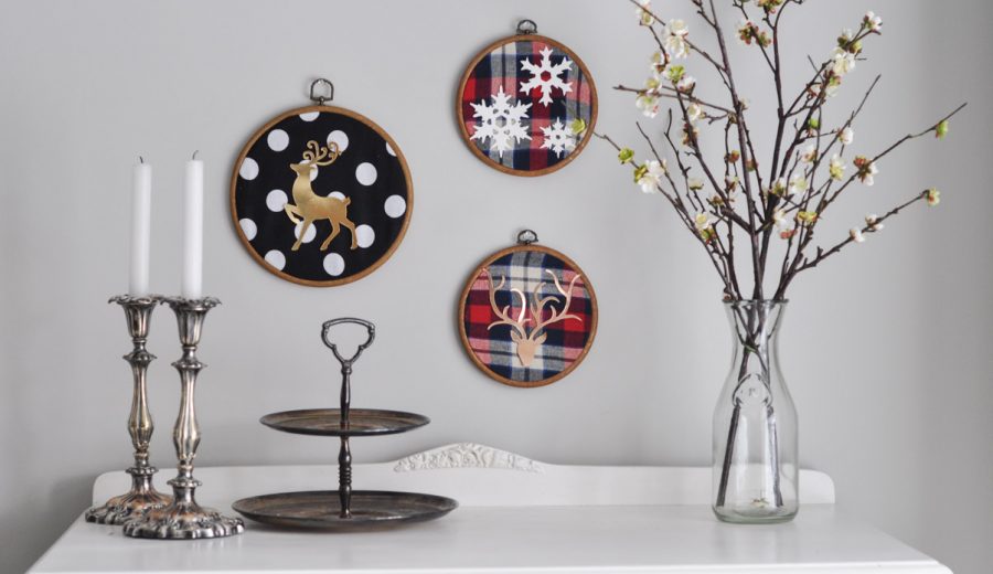 Christmas Embroidery Hoop Art with the Sizzix Big Shot