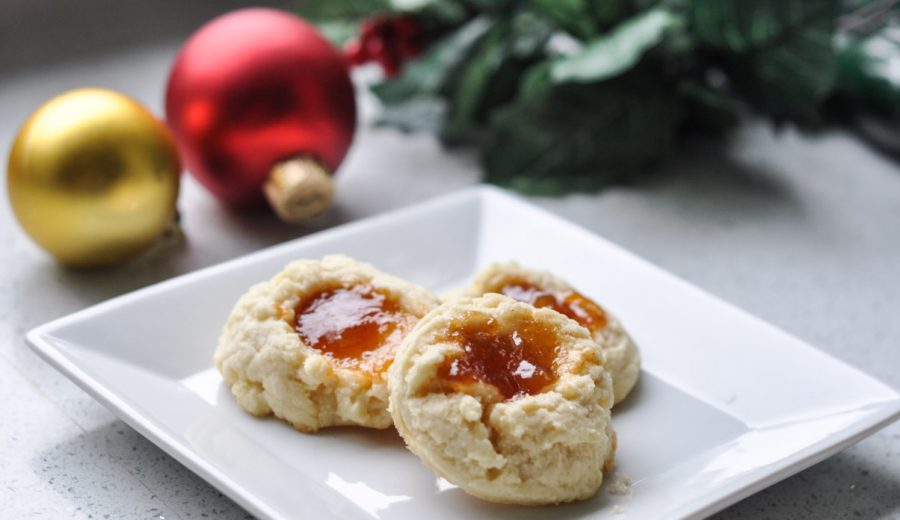 Mango Chutney Thumbprint Cookies