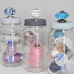 Easy Upcycled Mason Jar Storage