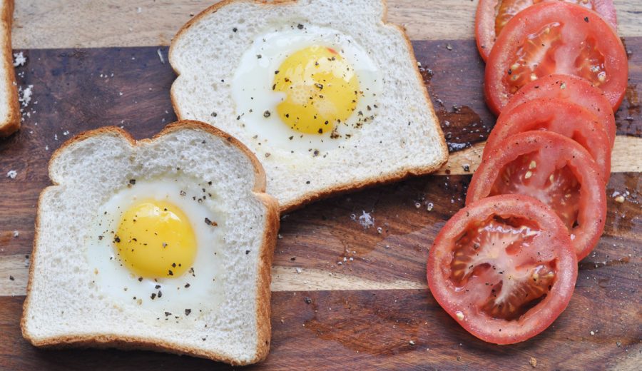 Toad in the Hole (or Fried Eggs Nestled in Bread)