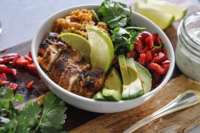 Chili Lime Buddha Bowl with Turkey and Lentils