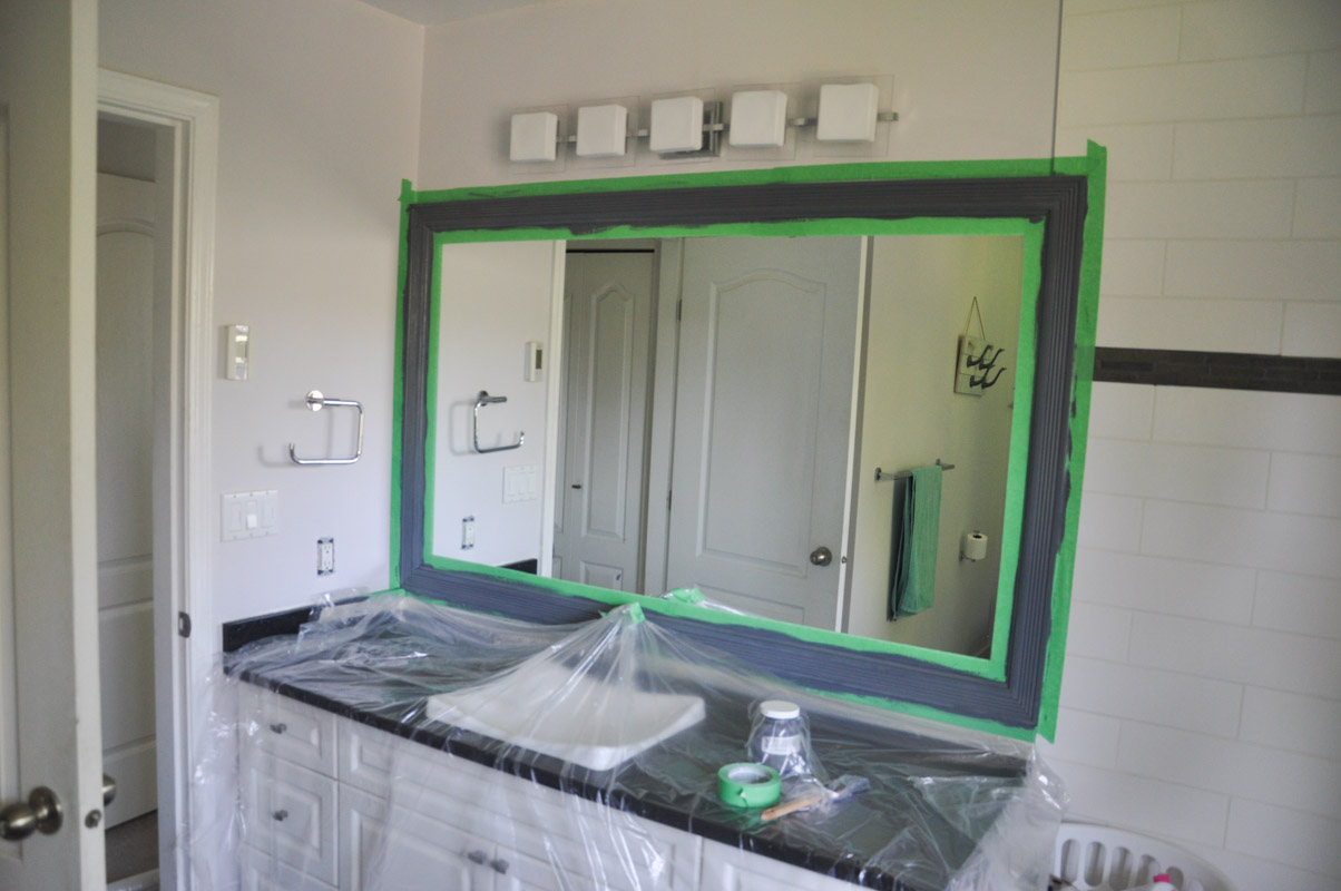 It's All In The Prep Easily Painting Trim Around A Mirror Suburble