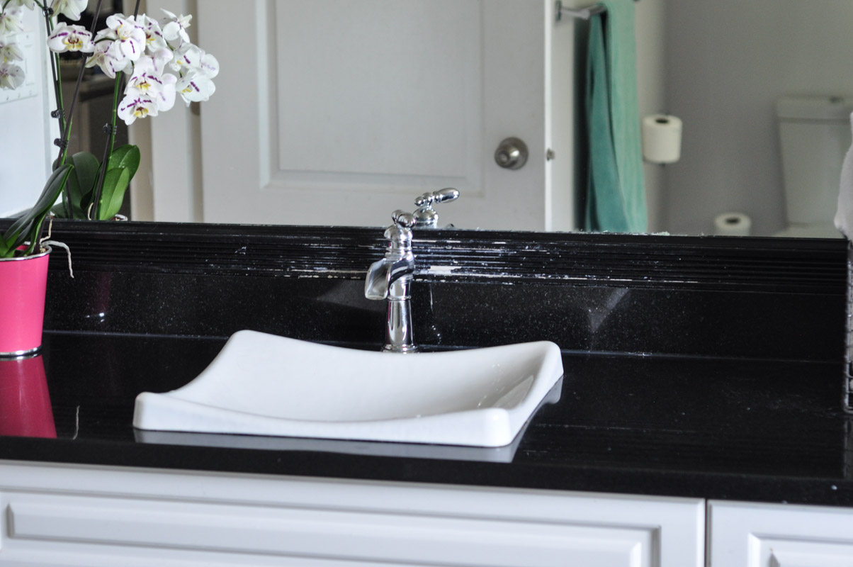 It's All In The Prep Easily Painting Trim Around A Mirror Suburble