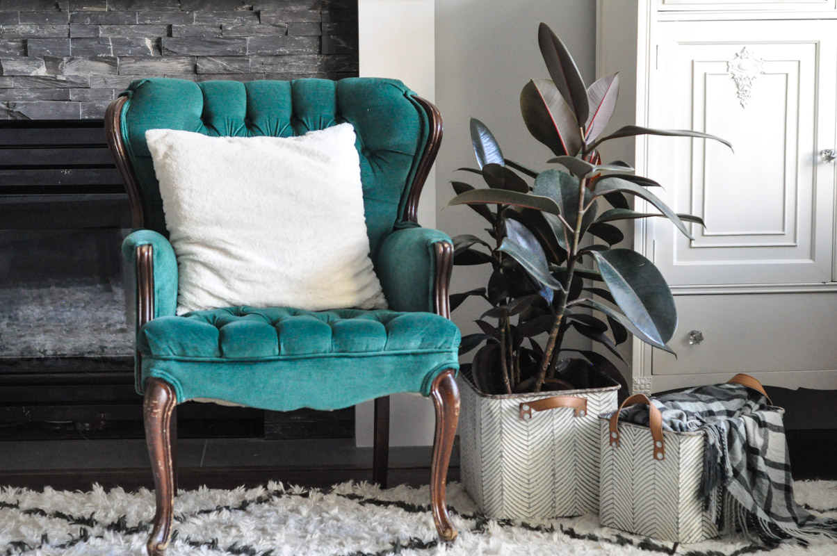 recycle basket living room