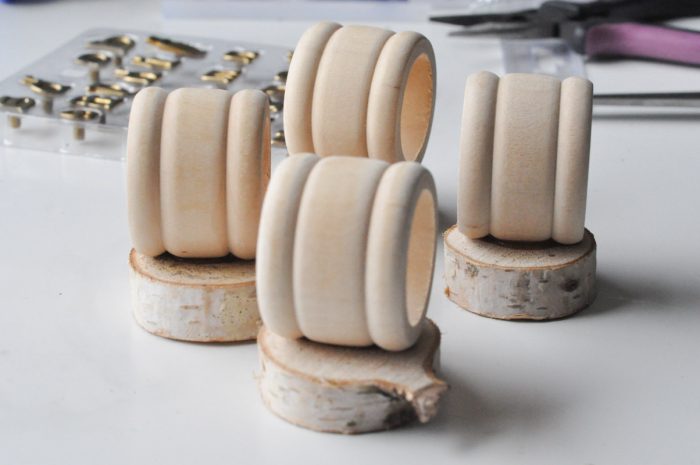 Birch Wood Napkin Rings, Unfinished for DIY Craft