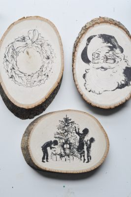 Rustic and Merry: Christmas Wood Slice Ornaments