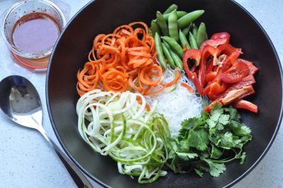 A Big Salad Needs A Big Bowl: Thai Sweet and Spicy Noodle Salad