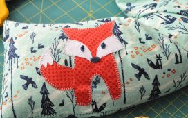 Fox Applique Microwave Heat Bag