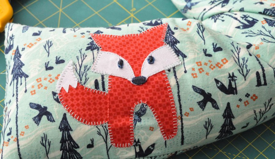 Fox Applique Microwave Heat Bag