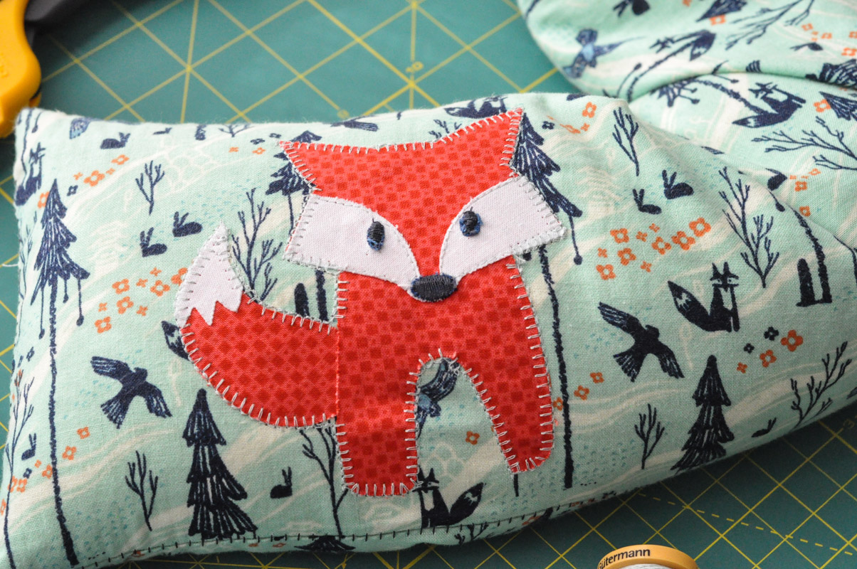 Fox Applique Microwave Heat Bag - Suburble